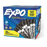 Expo Dry Erase Whiteboard Marker Chisel Black Pack of 36