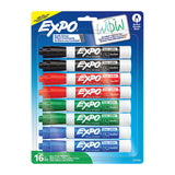 Expo Whiteboard Marker Bullet Assorted Pack 16