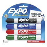 Expo Whiteboard Marker Bullet Assorted Pack 4