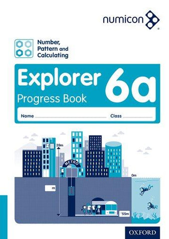 Numicon Number, Pattern and Calculating 6 Explorer Progress Book A Pack of 30