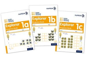 Numicon Number, Pattern and Calculating 1 Explorer Progress Book A,B,C (Mixed Pack)