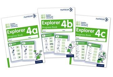 Numicon Number, Pattern and Calculating 4 Explorer Progress Book A,B,C (Mixed Pack)