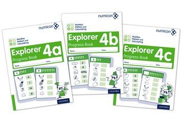 Numicon Number, Pattern and Calculating 4 Explorer Progress Book A,B,C (Mixed Pack)