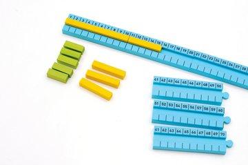 Numicon 1-100cm Number Rod Track