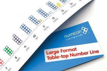 Numicon Large Format Table Top Number Line