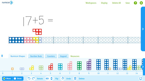 Numicon Digital online and Interactive Whiteboard Software